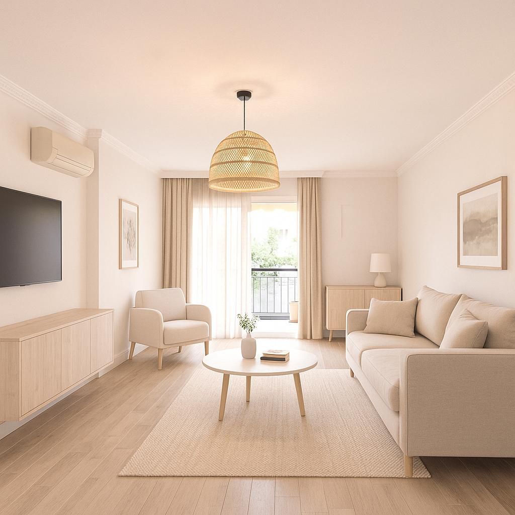 Sala d'estar de Pis en venda en Torremolinos amb Aire condicionat, Parquet i Terrassa