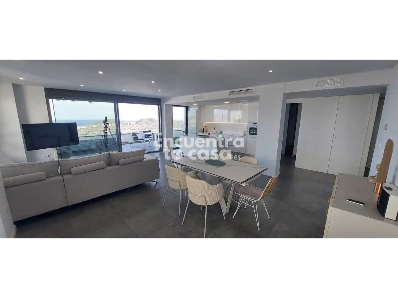 Living room of Attic for rent in Finestrat  with Air Conditioner, Heating and Terrace