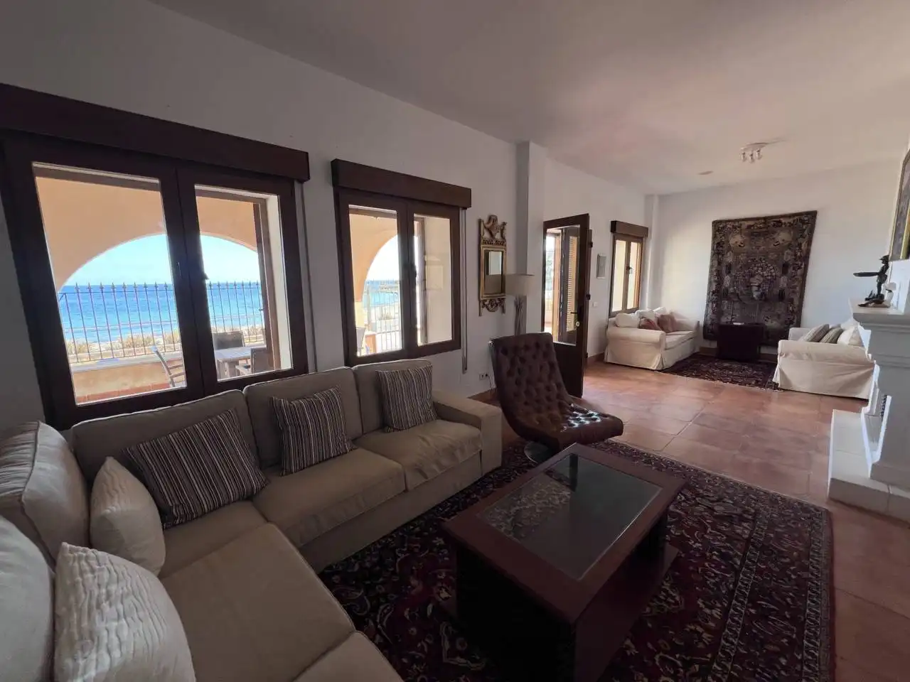 Sala de estar de Casa o chalet en venta en Cartagena con Aire acondicionado, Terraza y Amueblado