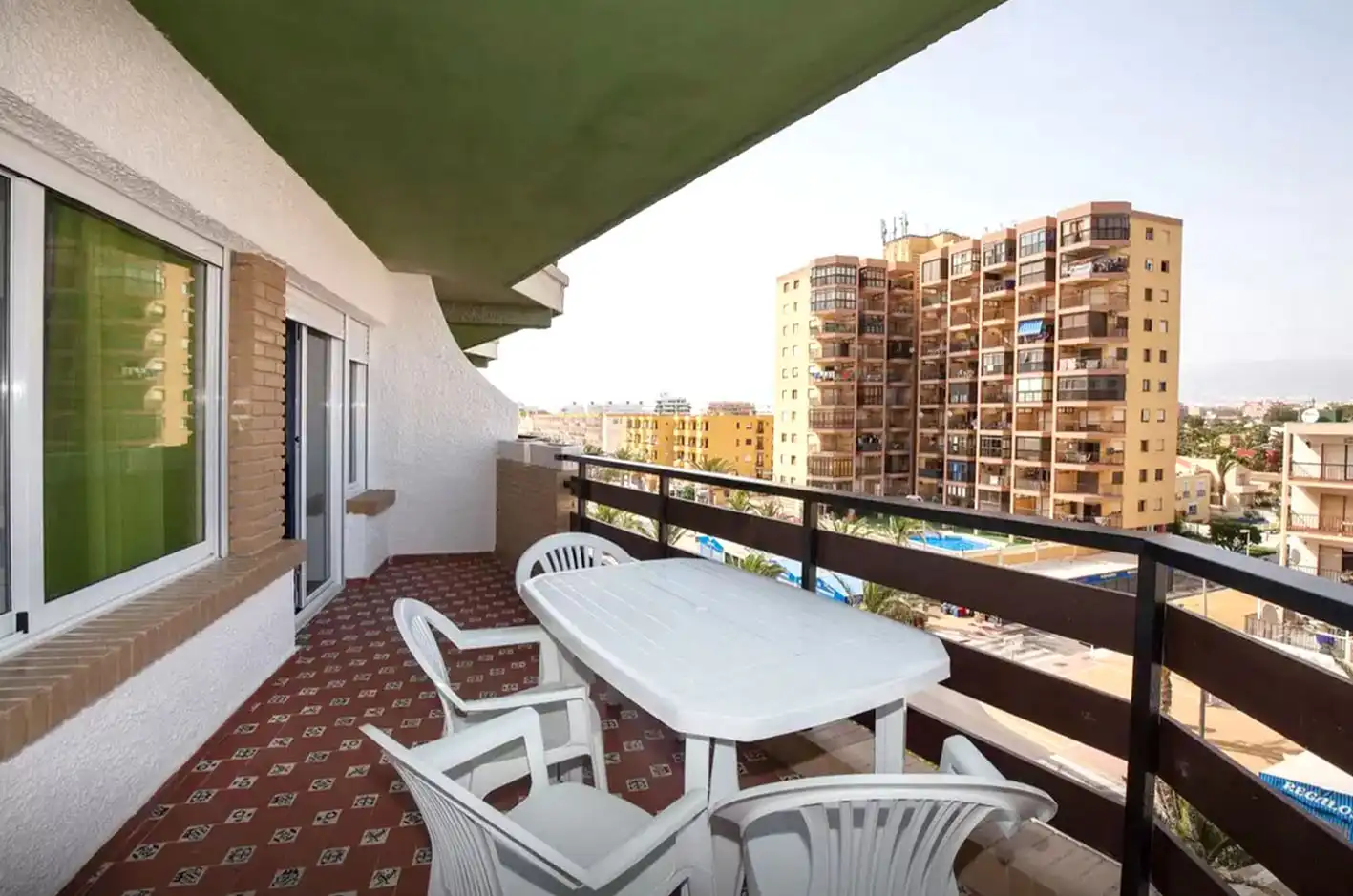 Terrace of Flat for rent in Roquetas de Mar  with Air Conditioner, Terrace and Furnished