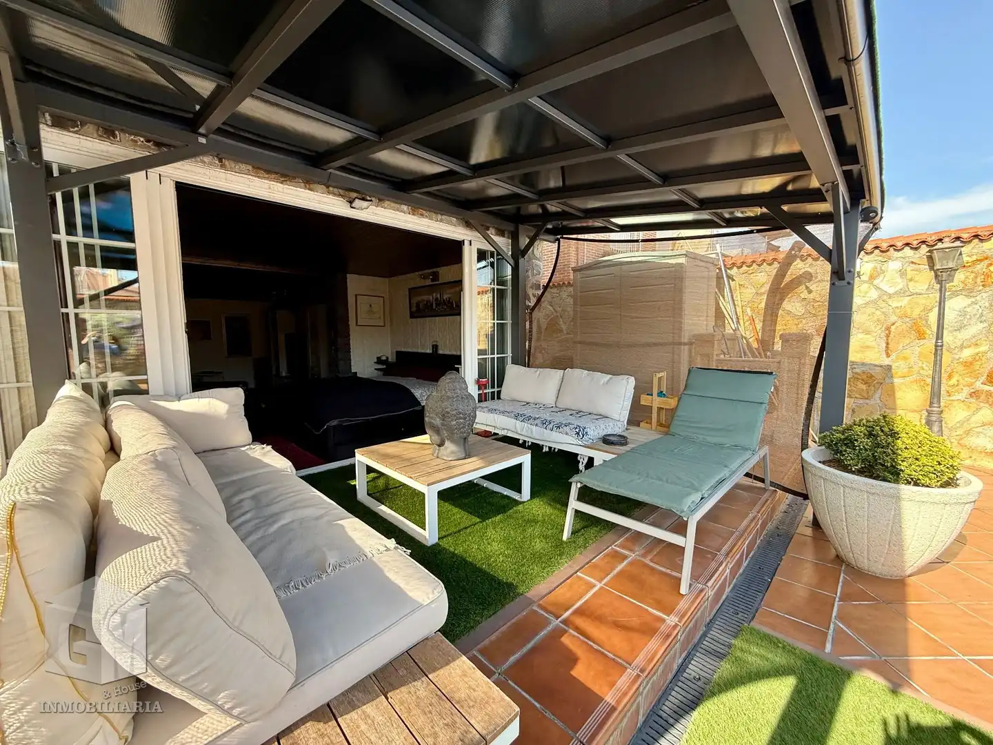 Terrace of Detached homes for sale in Arroyomolinos (Madrid)  with Air Conditioner, Heating and Private garden
