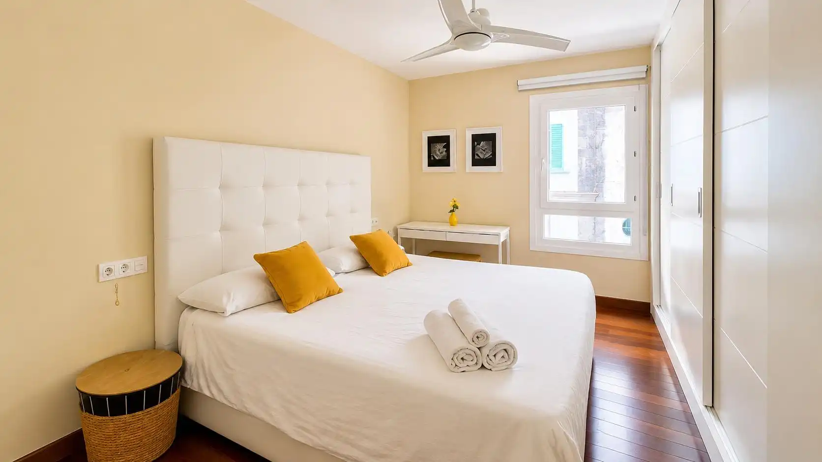 Schlafzimmer von Wohnung zur Miete in Las Palmas de Gran Canaria mit Klimaanlage, Heizung und Möbliert