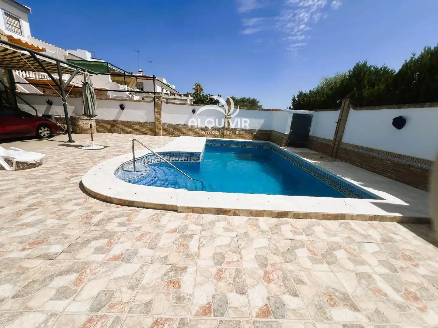 Piscina de Casa adosada en venda en Almonte amb Jardí privat, Terrassa i Piscina