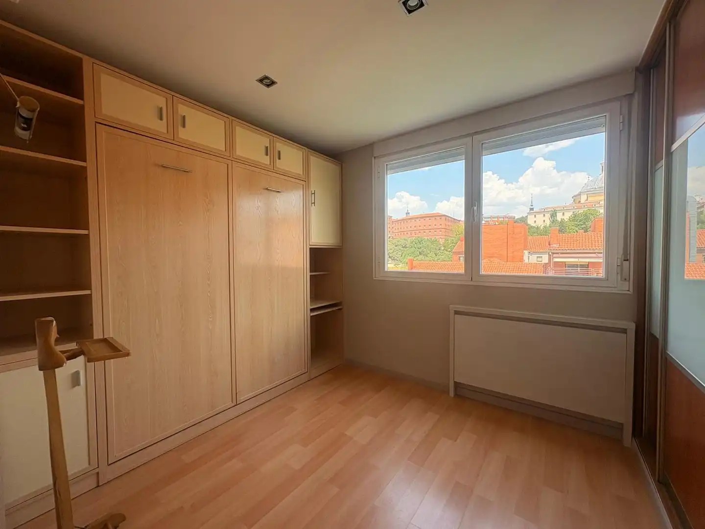 Schlafzimmer von Wohnung zur Miete in Madrid mit Heizung und Terrasse