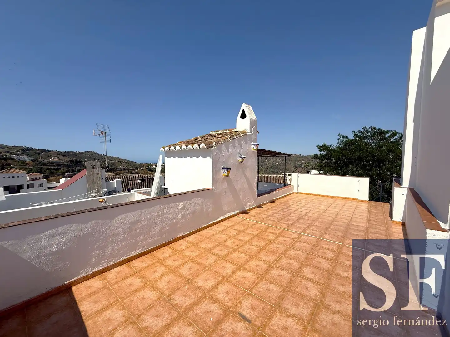 Terraza de Casa adosada en venta en Cómpeta