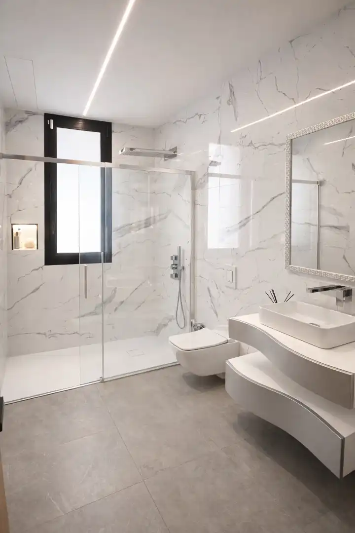 Baño de Casa o chalet en venta en L'Eliana con Aire acondicionado, Jardín privado y Terraza