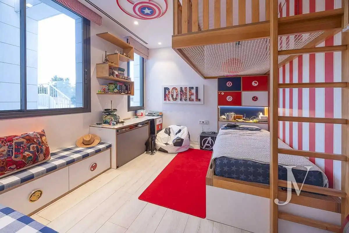 Bedroom of Houses for sale in Madrid  with Air Conditioner, Heating and Private garden