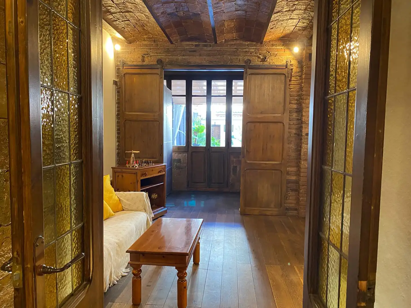 Sala de estar de Piso en venta en Barcelona con Aire acondicionado, Calefacción y Parquet