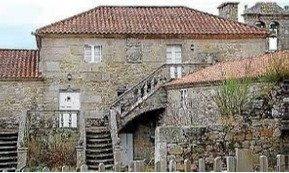 Exterior view of Country house for sale in A Baña    with Private garden, Storage room and Balcony