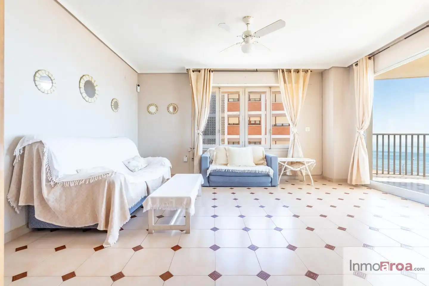 Wohnzimmer von Wohnung zum Verkauf in Benicasim / Benicàssim mit Terrasse und Gemeinschaftspool