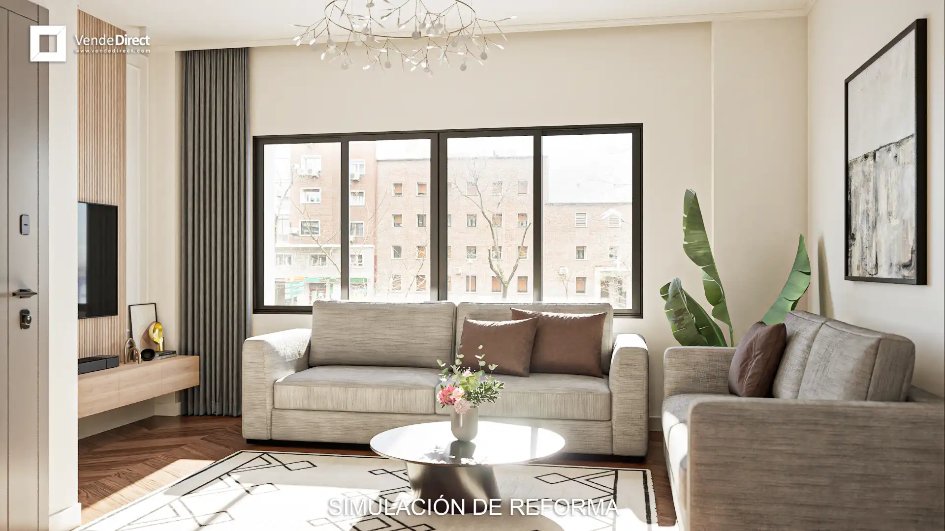 Sala de estar de Piso en venta en Madrid con Aire acondicionado, Calefacción y Alarma