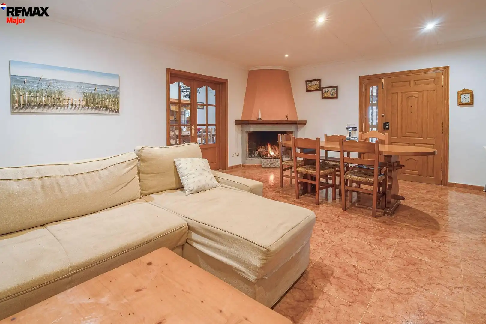 Sala de estar de Finca rústica en venta en Inca con Aire acondicionado, Jardín privado y Piscina