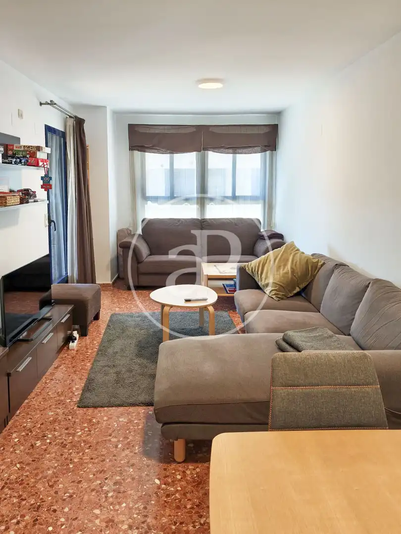 Sala de estar de Piso de alquiler en Valencia con Aire acondicionado, Calefacción y Terraza