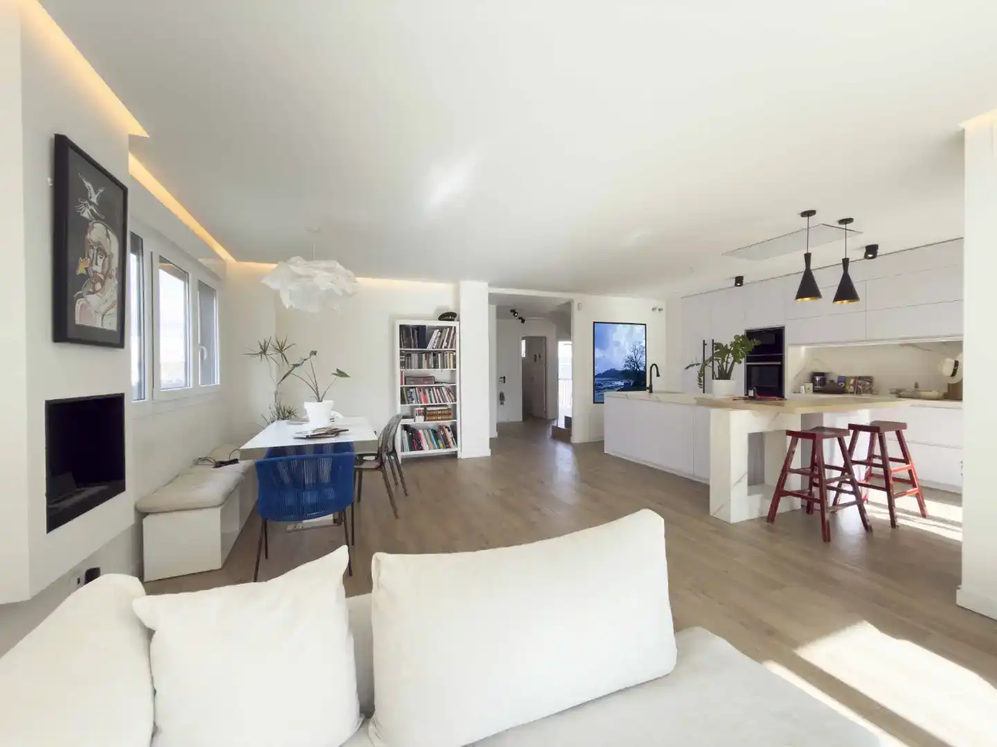 Sala d'estar de Casa o xalet en venda en Arroyomolinos (Madrid)
