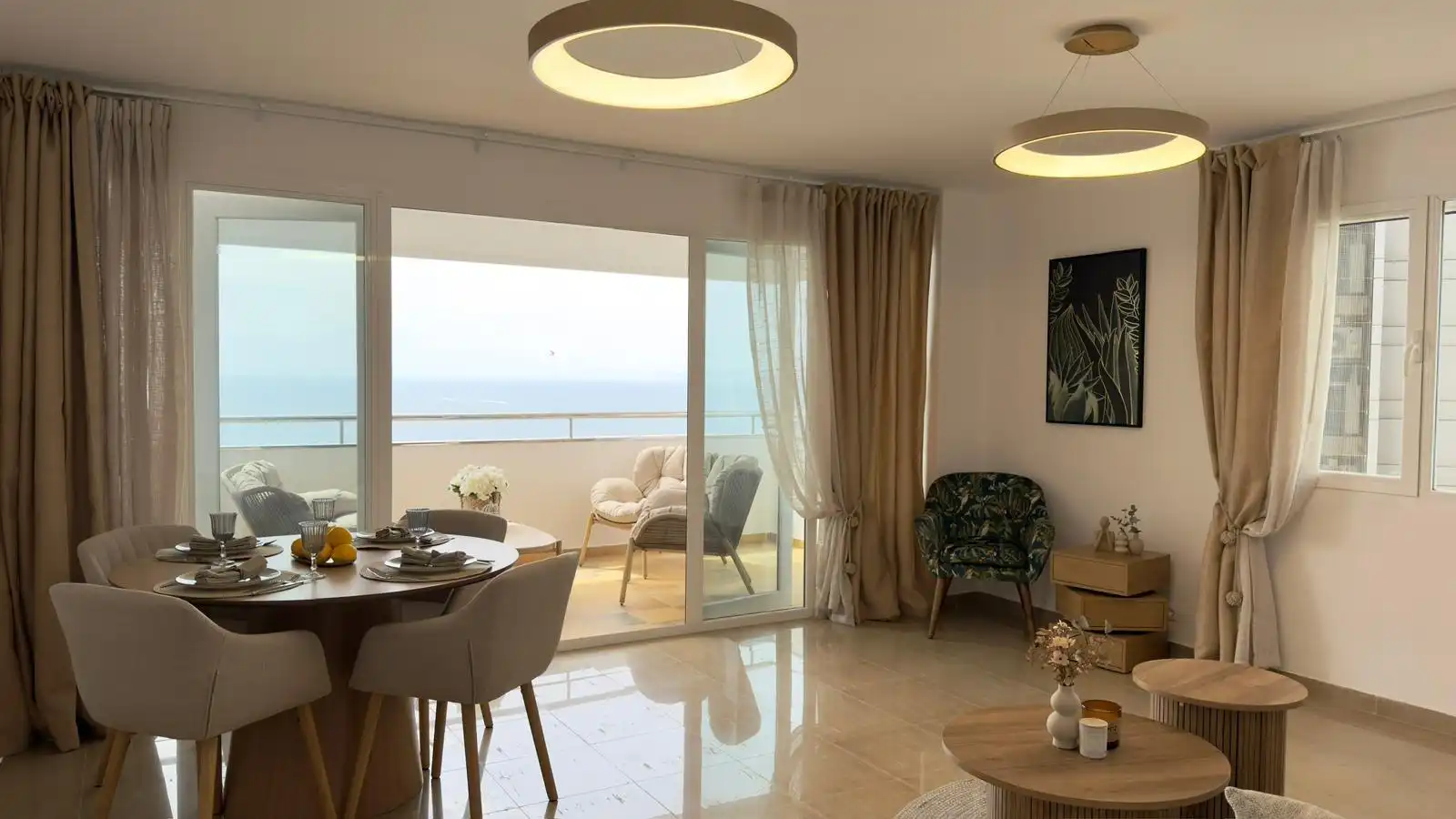 Wohnzimmer von Wohnung zum Verkauf in Benidorm mit Klimaanlage, Heizung und Terrasse