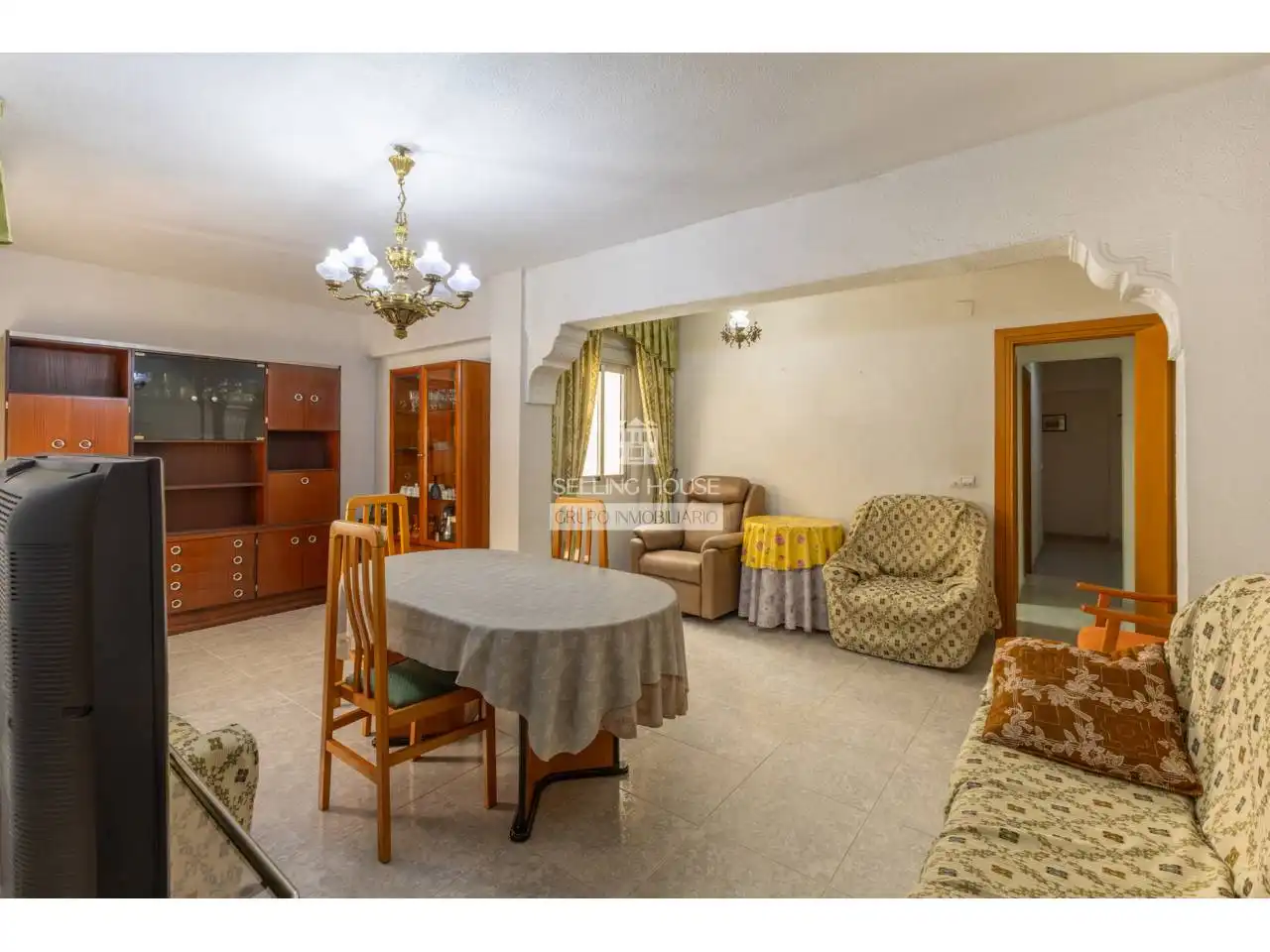 Sala de estar de Piso en venta en Mislata con Amueblado y Balcón