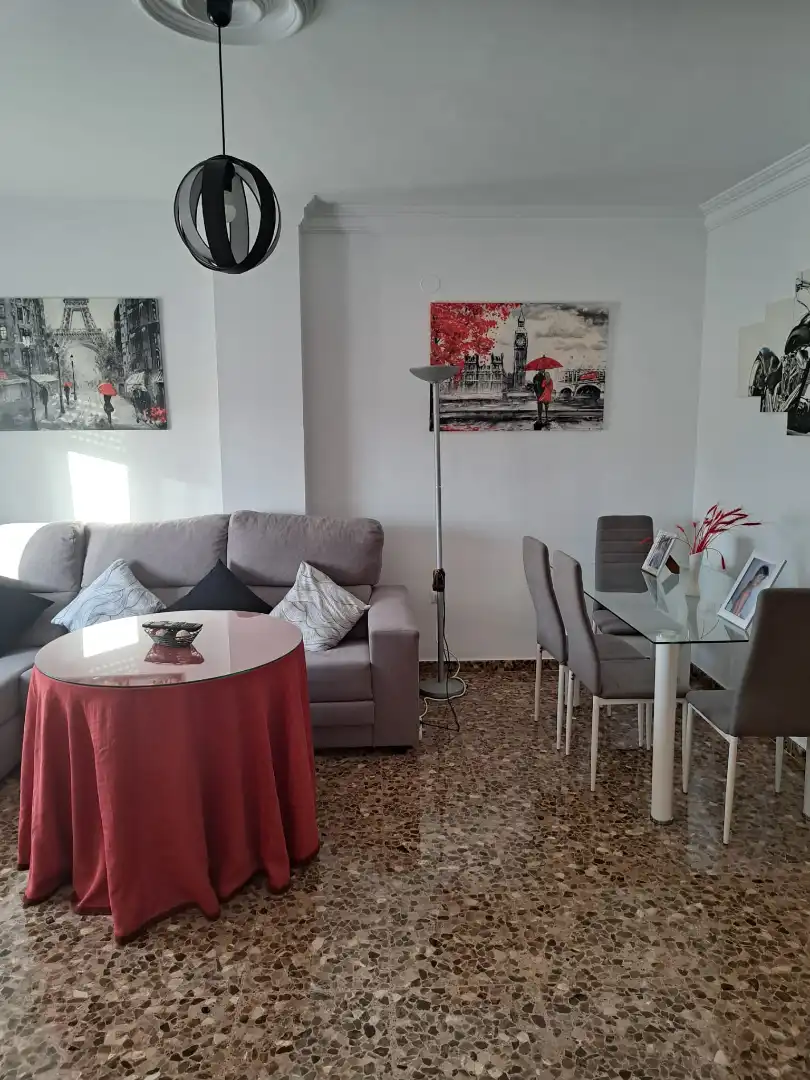 Living room of Flat for rent in Maracena  with Air Conditioner, Furnished and Washing machine