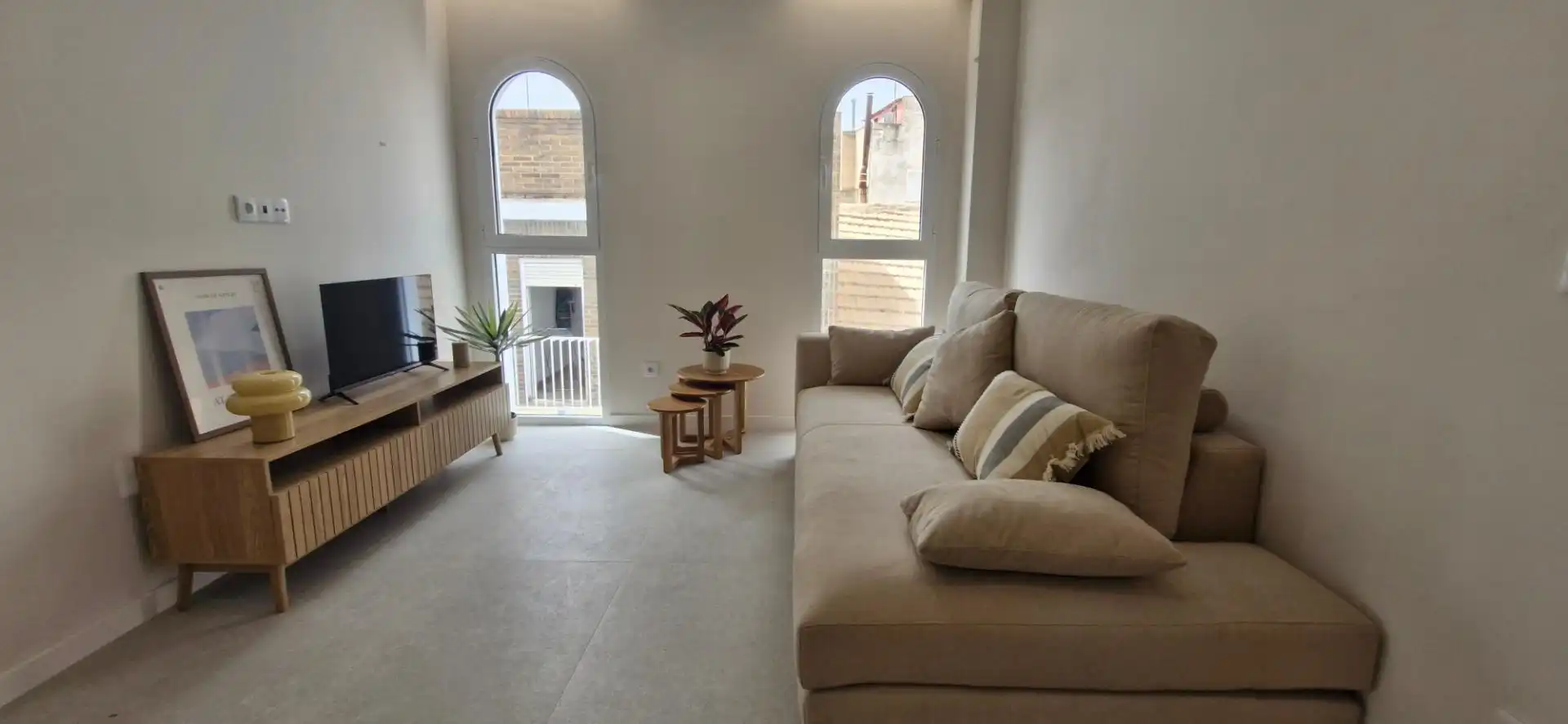 Sala de estar de Piso de alquiler en Elche / Elx con Aire acondicionado, Parquet y Trastero