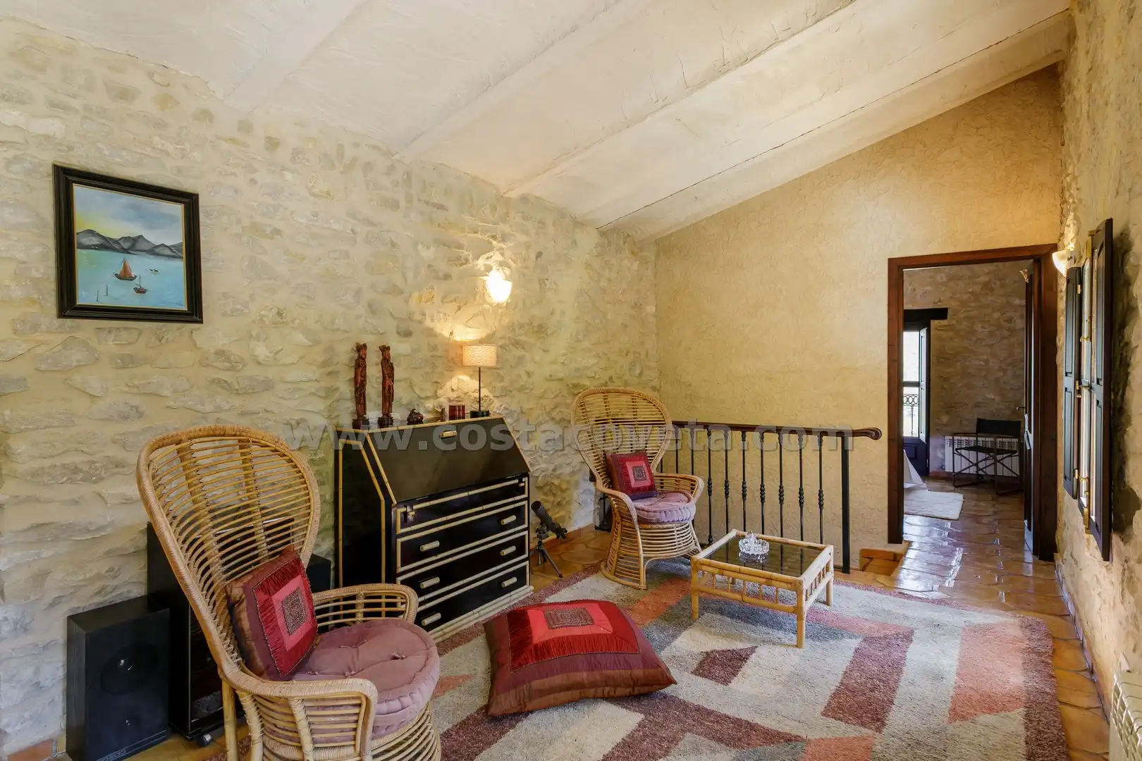 Sala de estar de Casa o chalet en venta en Relleu con Aire acondicionado, Calefacción y Jardín privado