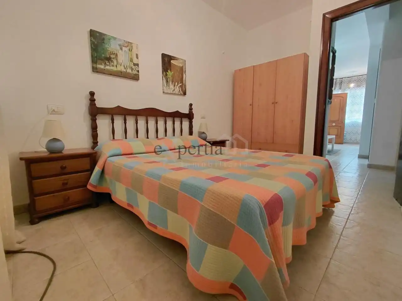 Schlafzimmer von Wohnung zur Miete in Boiro mit Heizung und Möbliert