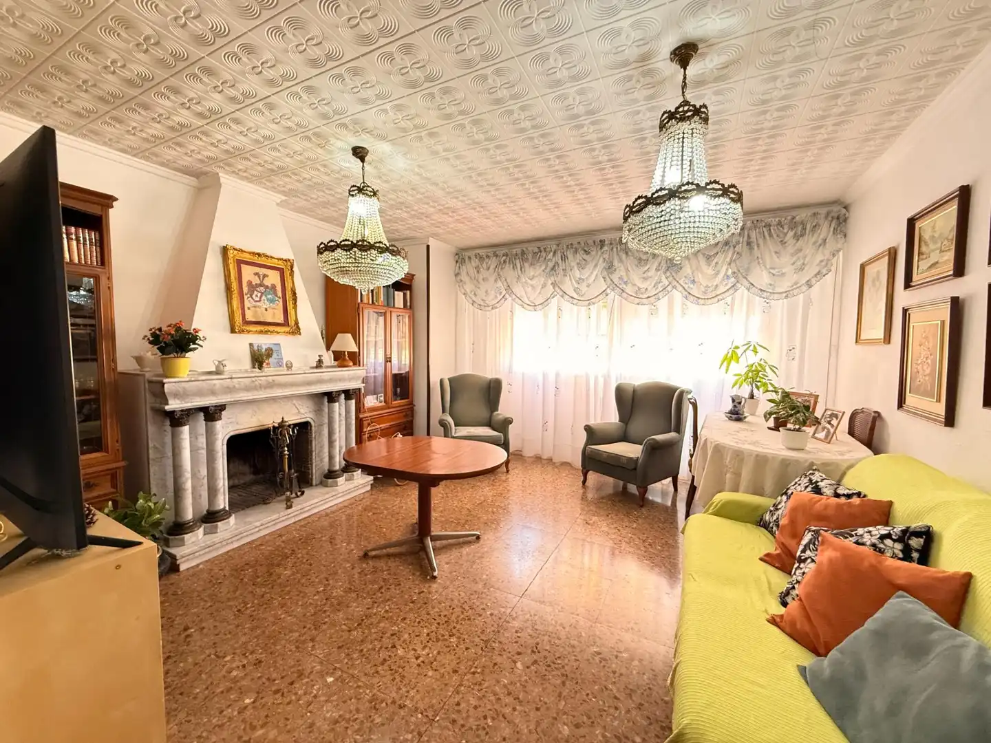 Living room of Houses for sale in Alicante / Alacant  with Air Conditioner, Heating and Terrace