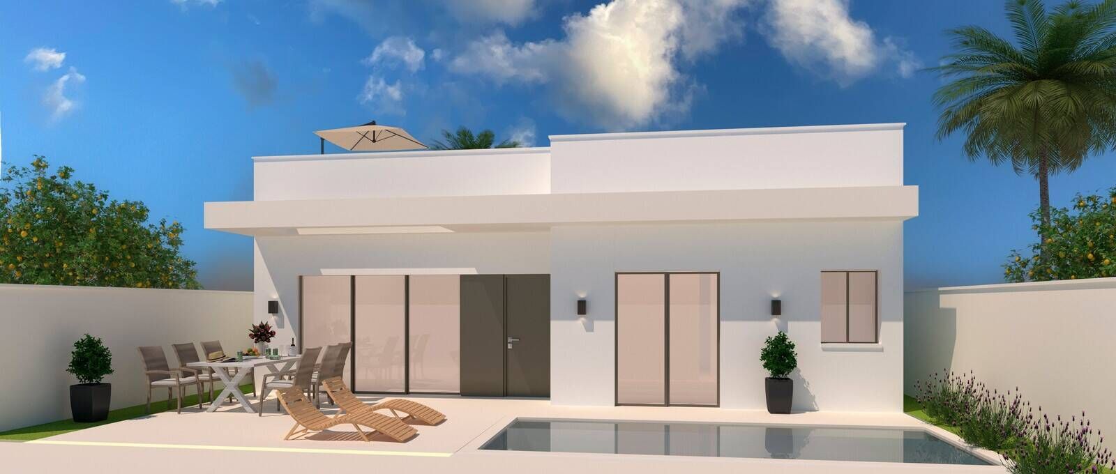 Vista exterior de Casa o xalet en venda en  Murcia Capital amb Aire condicionat, Jardí privat i Terrassa