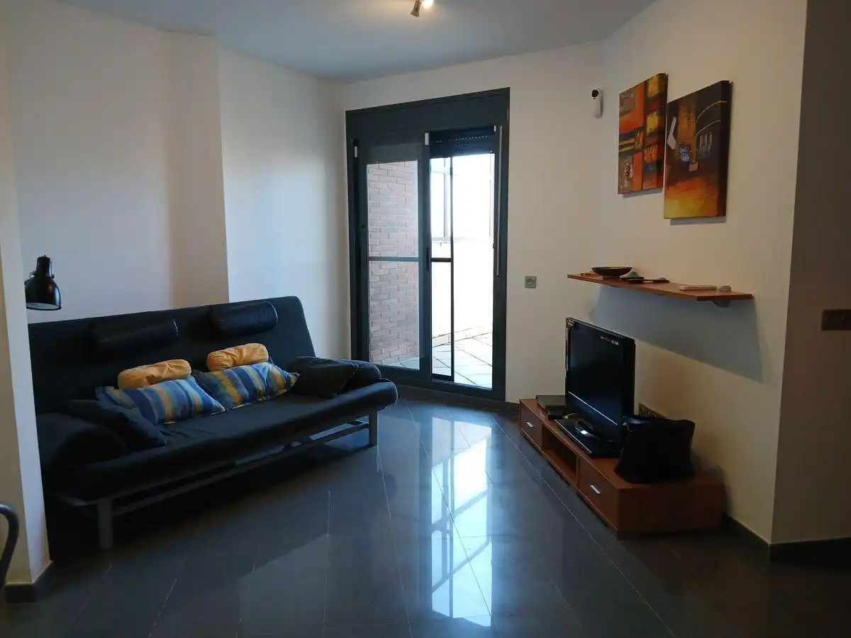 Sala de estar de Apartamento en venta en Deltebre con Terraza, Amueblado y Piscina comunitaria