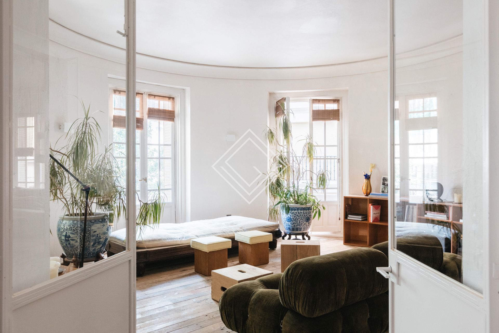 Sala de estar de Piso en venta en  Madrid Capital con Aire acondicionado, Calefacción y Terraza