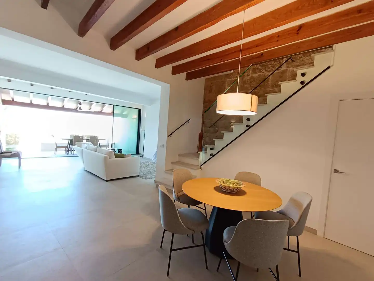 Dining room of Houses for sale in Llubí  with Heating, Terrace and Furnished