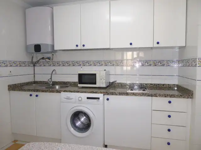 Kitchen of Apartments for rent in Málaga  with Air Conditioner, Furnished and Microwave
