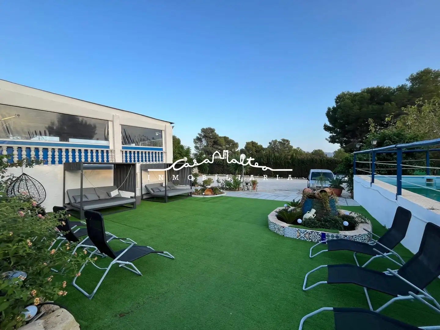 Jardín de Casa o chalet en venta en La Nucia con Aire acondicionado, Jardín privado y Terraza
