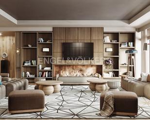 Living room of Apartment for sale in  Barcelona Capital  with Air Conditioner, Parquet flooring and Balcony