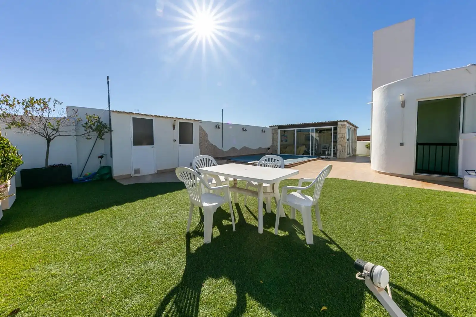 Terrasse von Dachboden zur Miete in Fuengirola mit Klimaanlage, Heizung und Terrasse