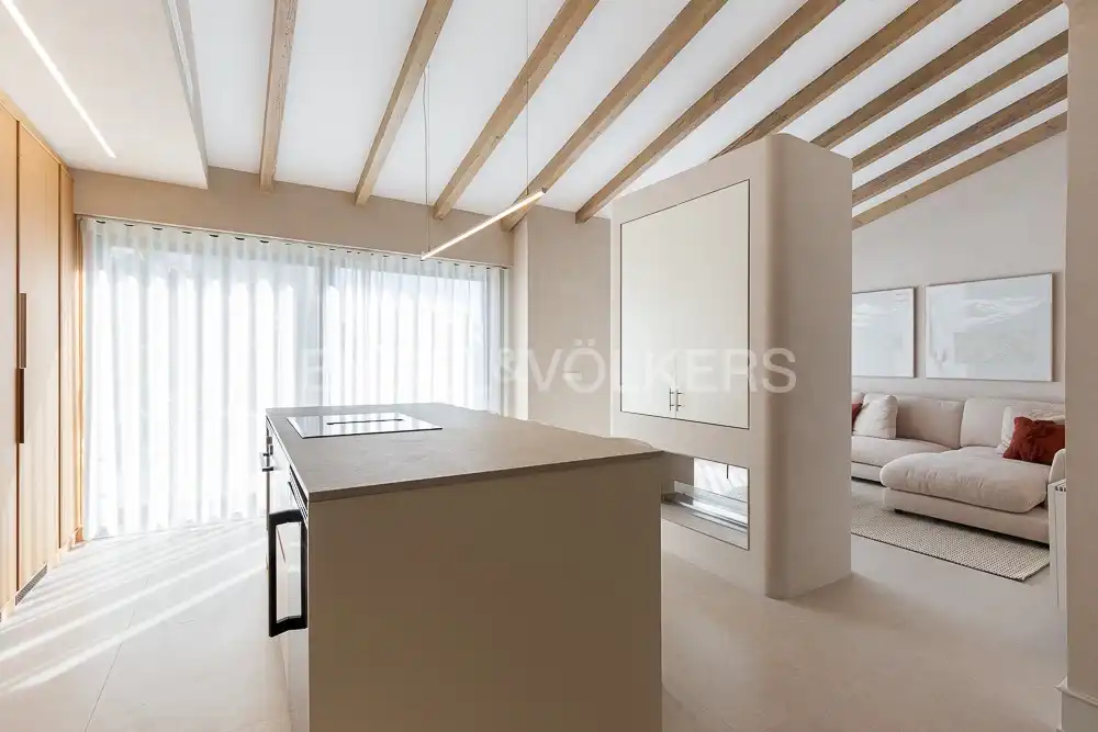 Cocina de Ático de alquiler en Valencia con Aire acondicionado, Calefacción y Terraza