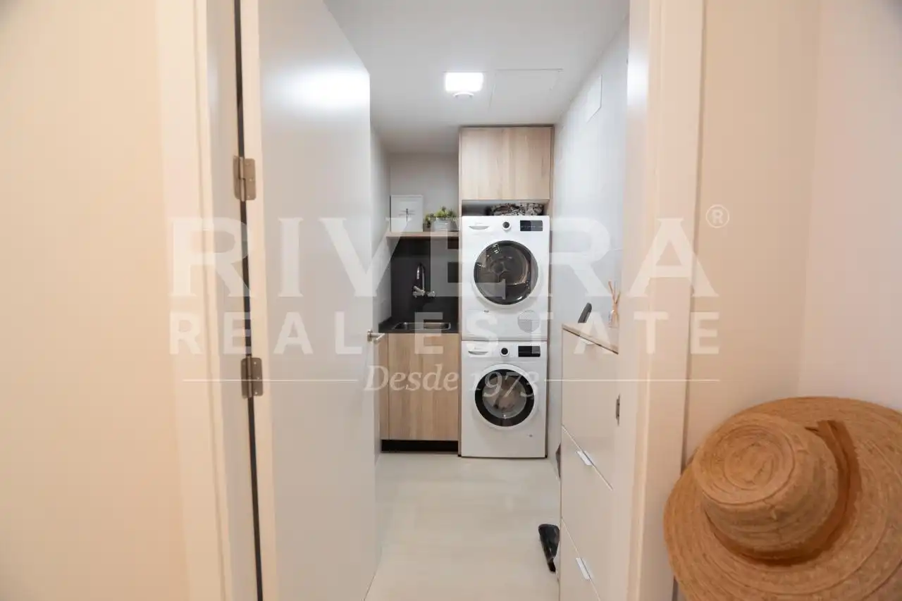 Cocina de Piso en venta en Sanxenxo con Calefacción, Terraza y Trastero