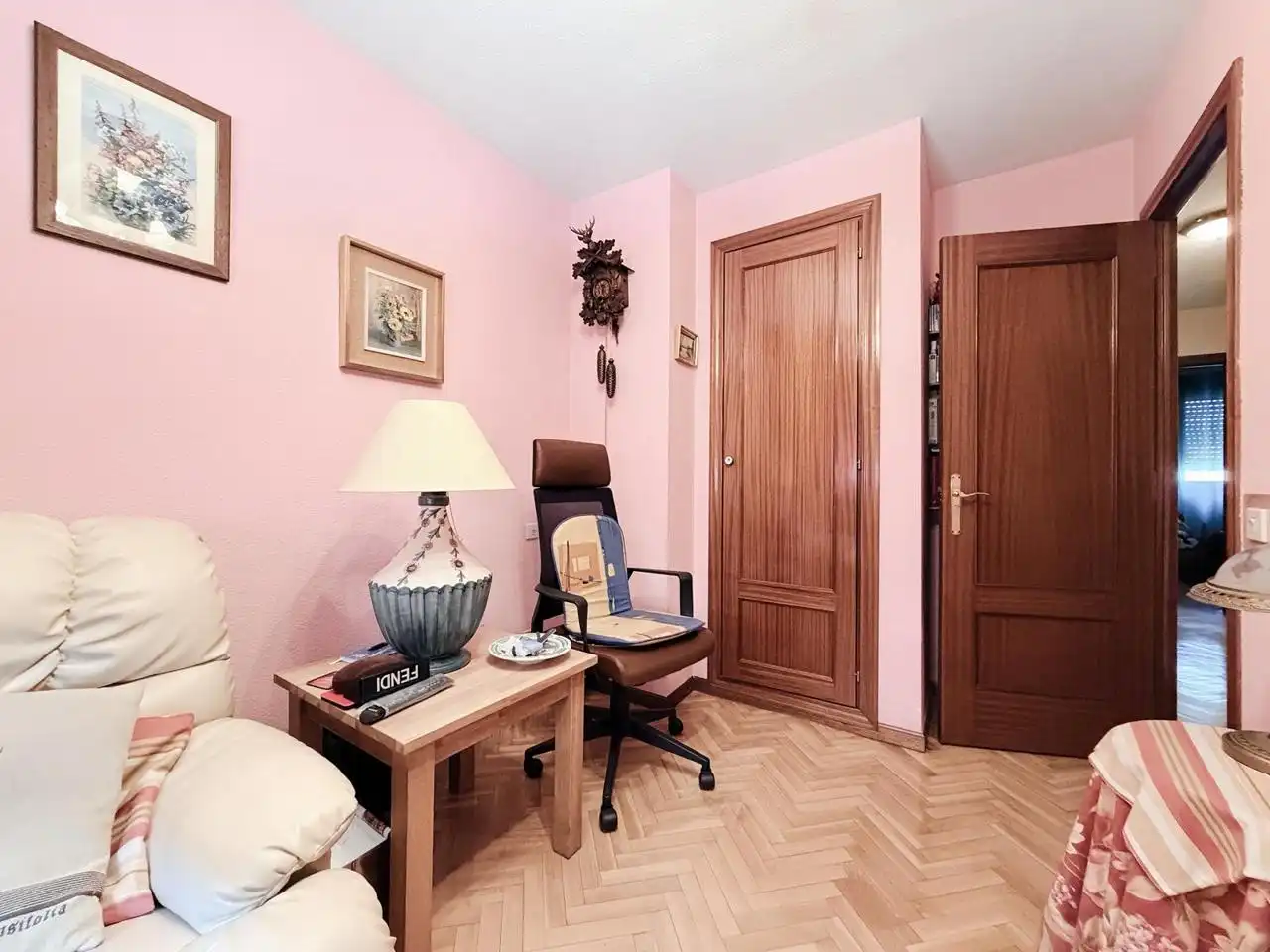 Dormitori de Casa adosada en venda en Getafe amb Aire condicionat, Jardí privat i Terrassa