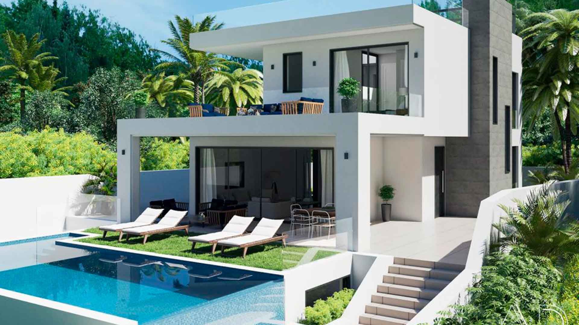 Exterior view of House or chalet for sale in Marbella  with Air Conditioner, Private garden and Terrace