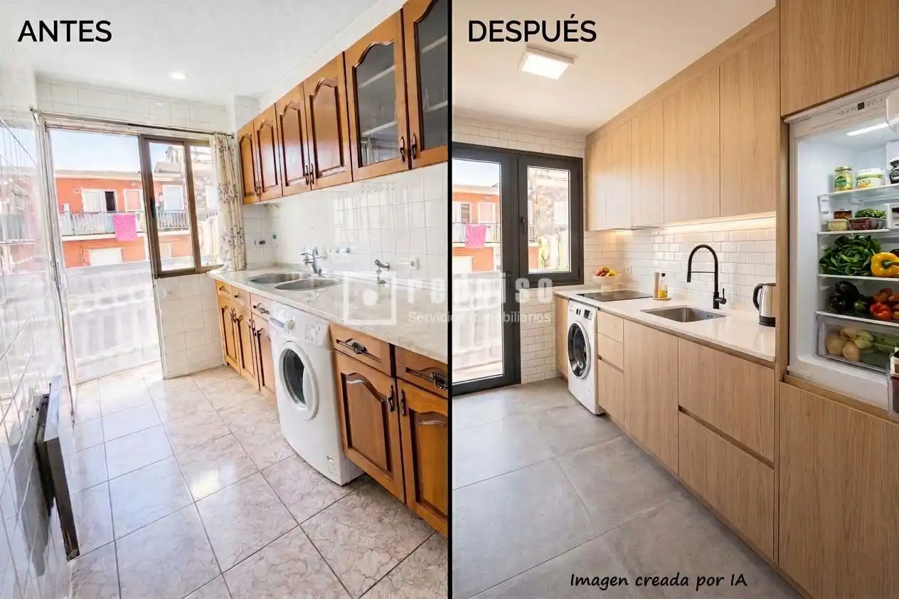 Cocina de Piso en venta en Madrid con Calefacción y Terraza