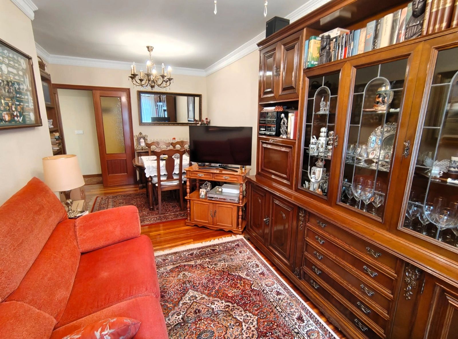 Living room of Flat for sale in Santurtzi   with Heating, Storage room and Furnished