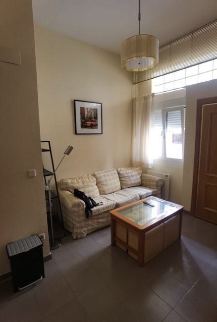 Sala de estar de Planta baja en venta en  Madrid Capital con Aire acondicionado y Amueblado