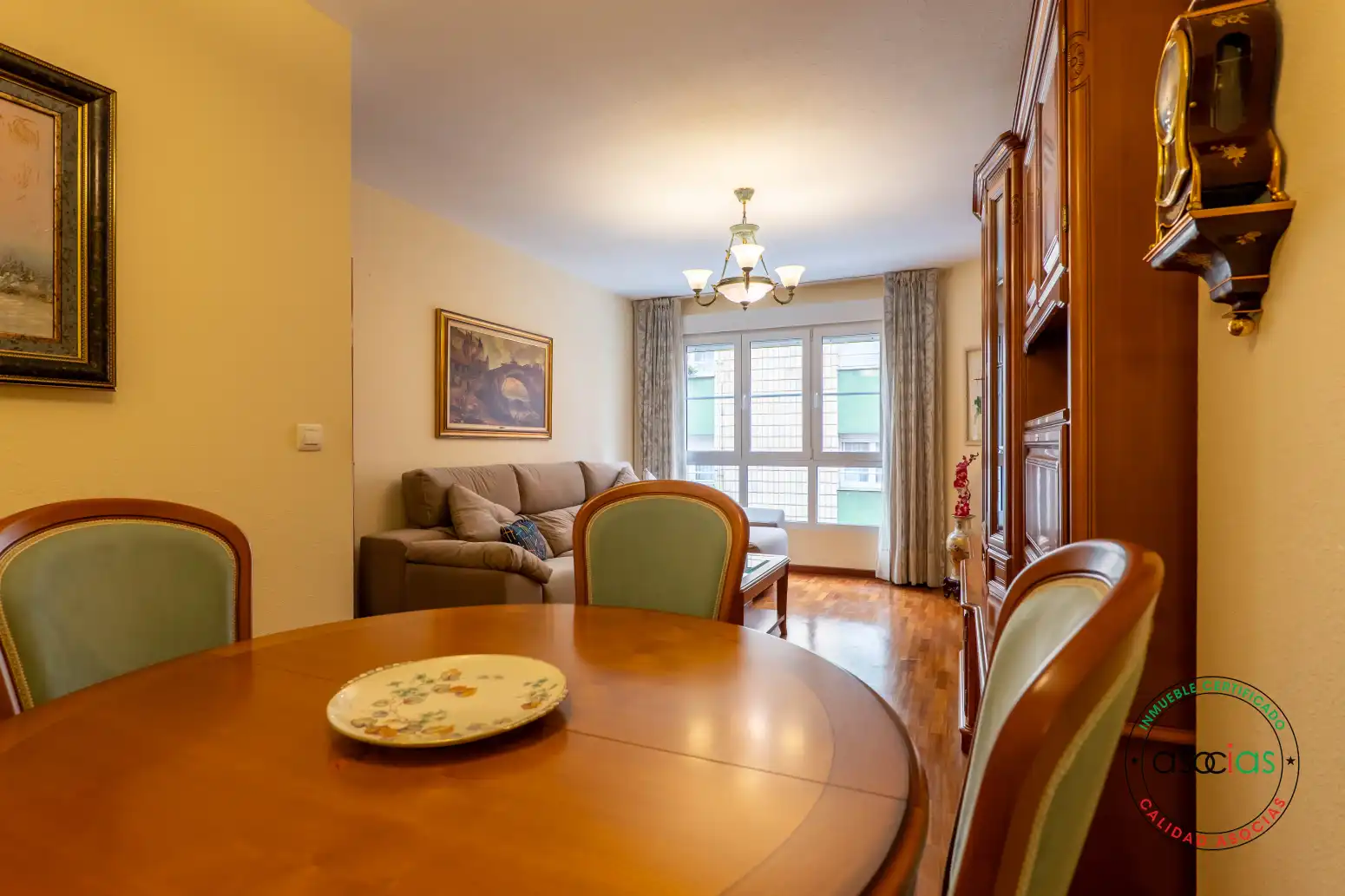 Dining room of Flat for sale in Gijón   with Heating and Parquet flooring