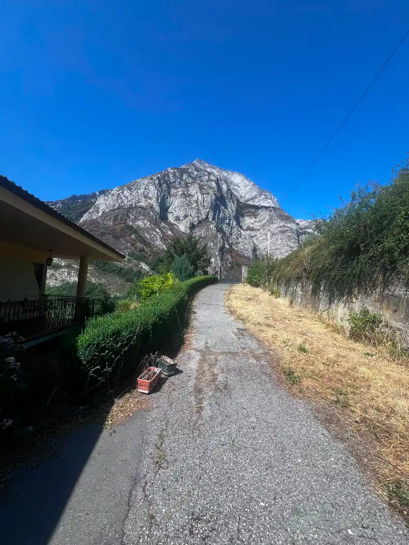 Vista exterior de Casa o xalet en venda en Oseja de Sajambre amb Calefacció, Jardí privat i Parquet