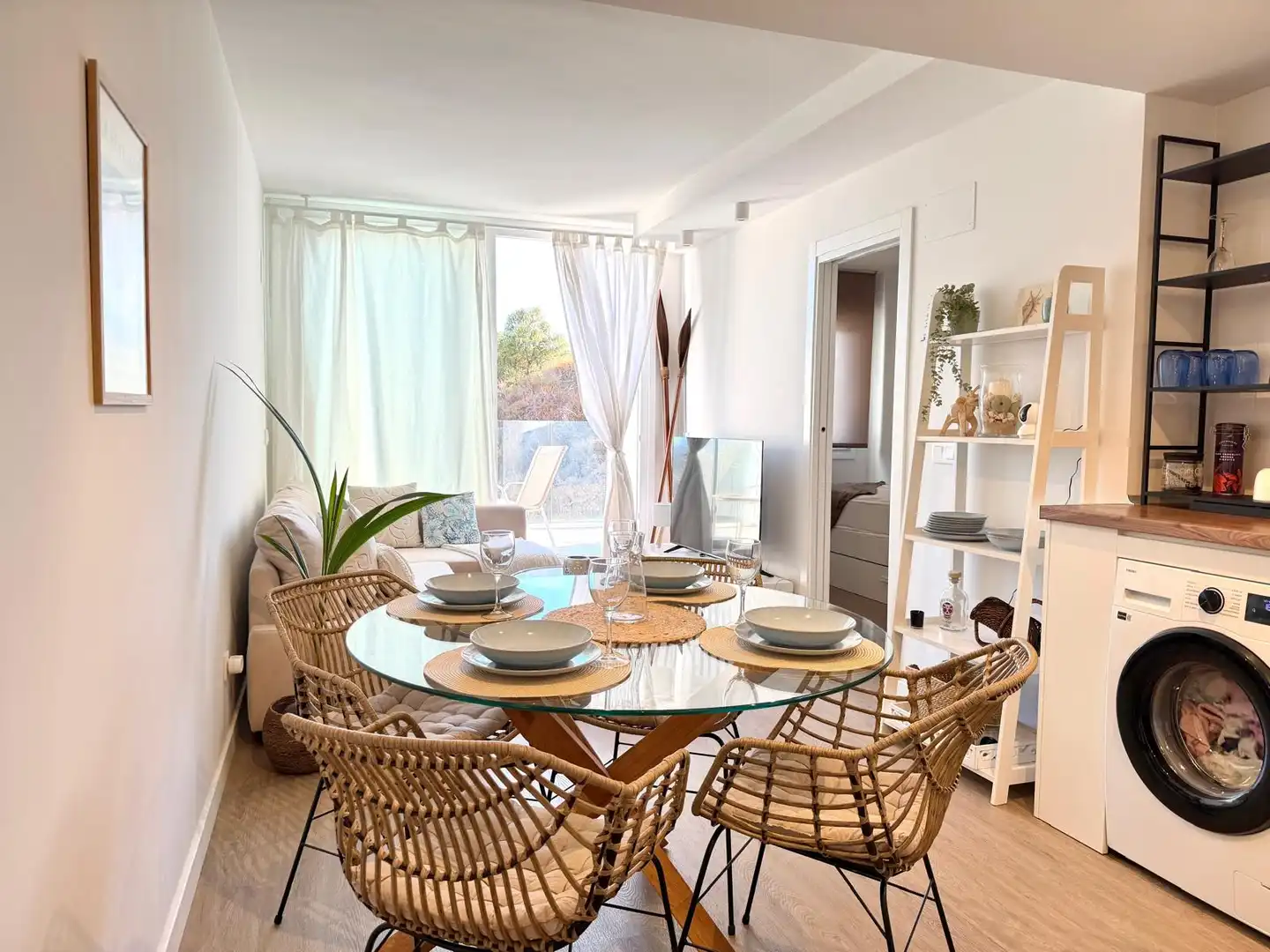Esszimmer von Wohnung zur Miete in Fuengirola mit Klimaanlage, Terrasse und Möbliert