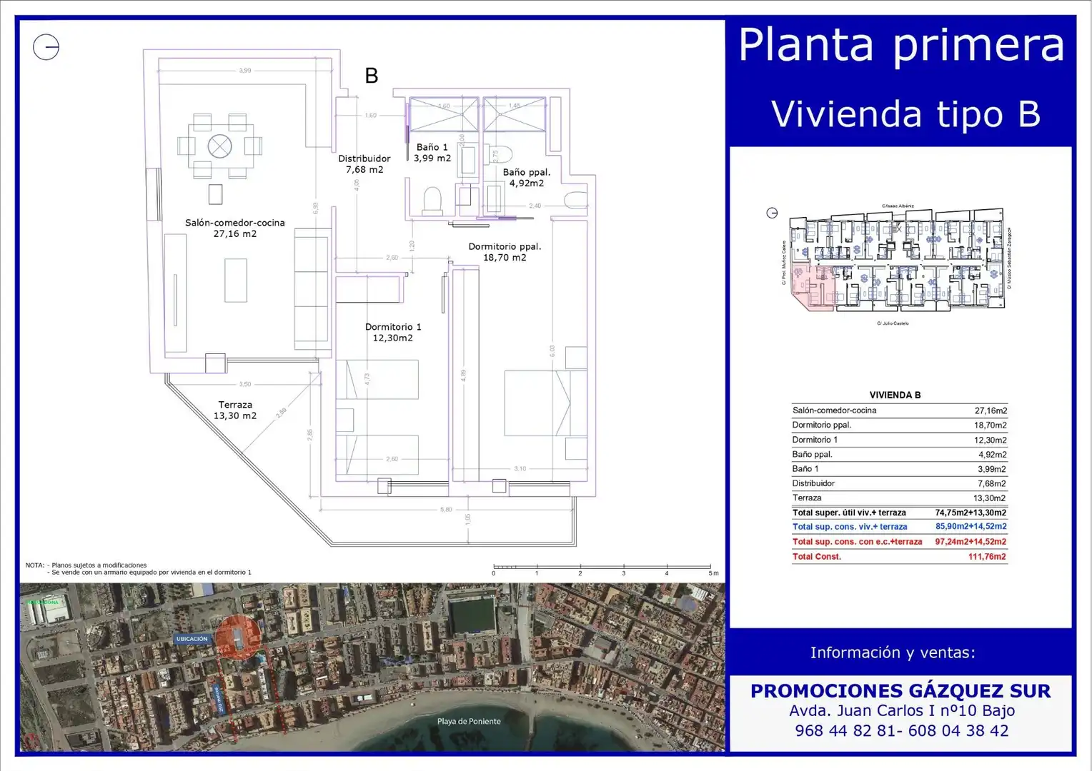 Apartamento en venta en Águilas con Aire acondicionado, Terraza y Trastero