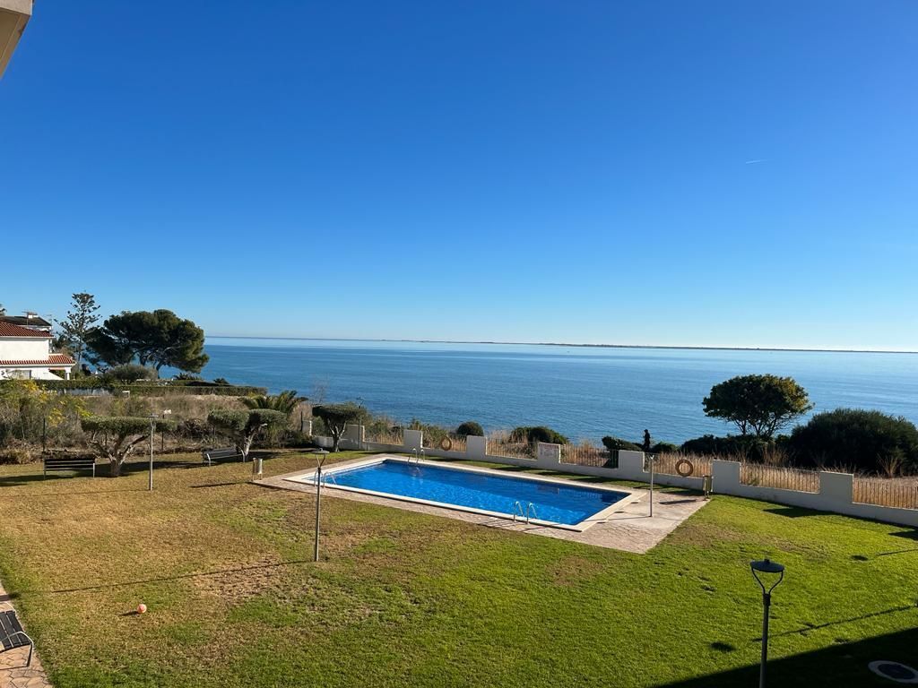 Swimming pool of Flat to rent in Alcanar  with Air Conditioner, Private garden and Community pool