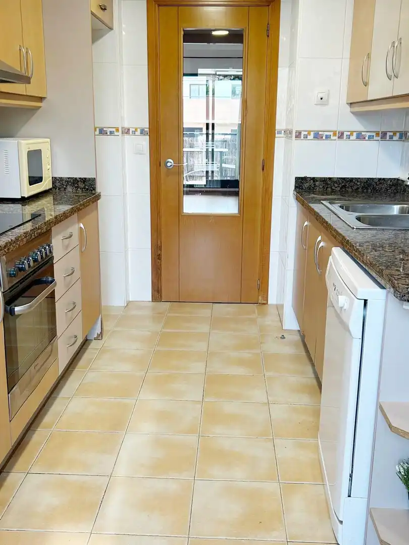 Kitchen of Apartments for rent in Gandia  with Air Conditioner, Heating and Private garden