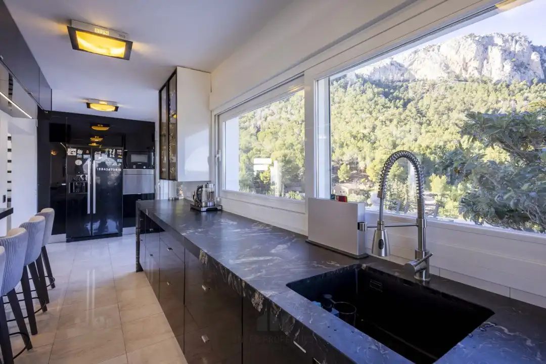 Kitchen of Flat for rent in Calpe / Calp  with Air Conditioner, Heating and Terrace