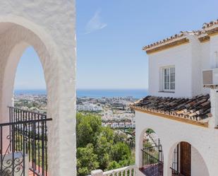 Exterior view of Single-family semi-detached for sale in Benalmádena  with Private garden, Terrace and Community pool