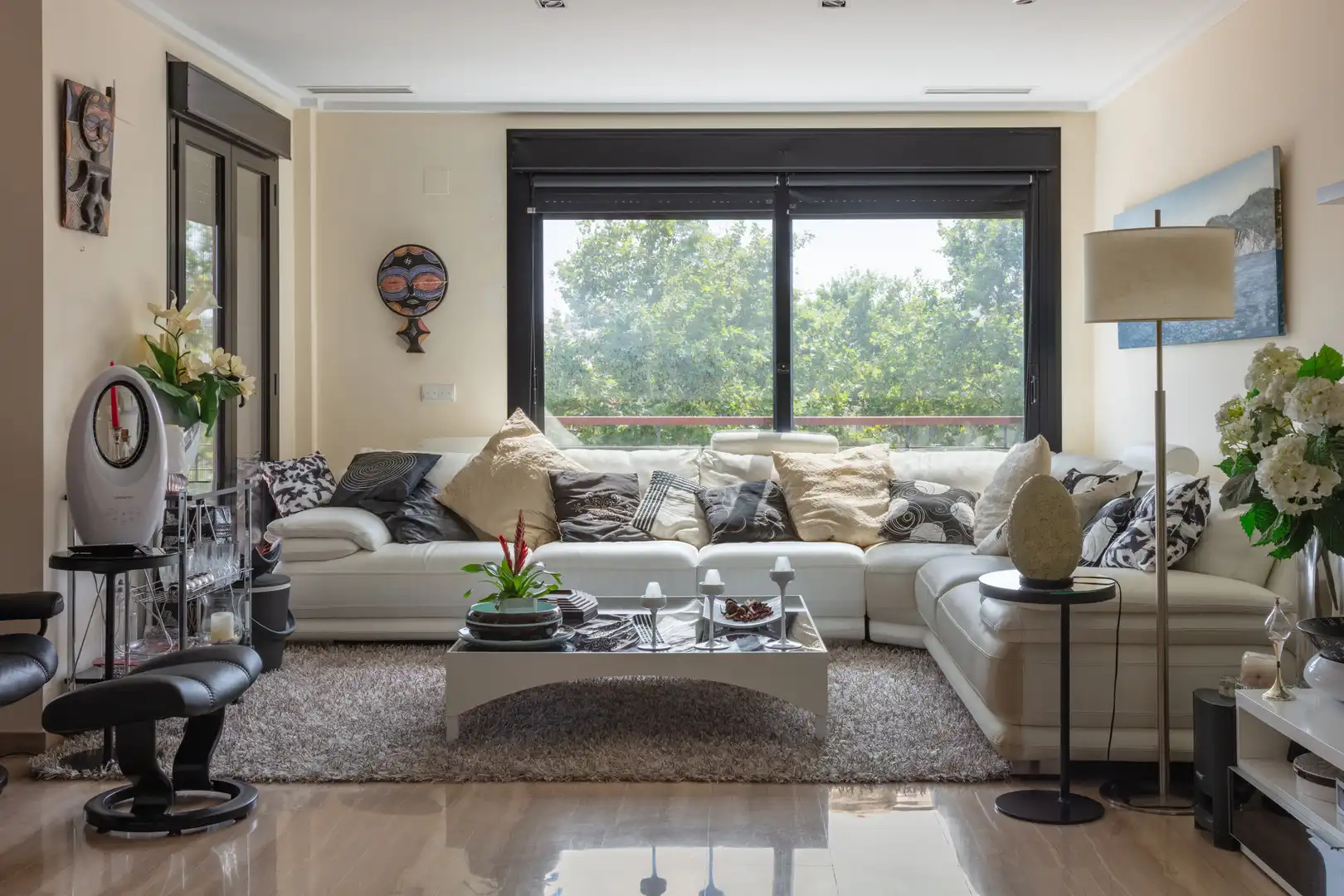 Sala d'estar de Apartament en venda en Jávea / Xàbia amb Aire condicionat, Terrassa i Piscina