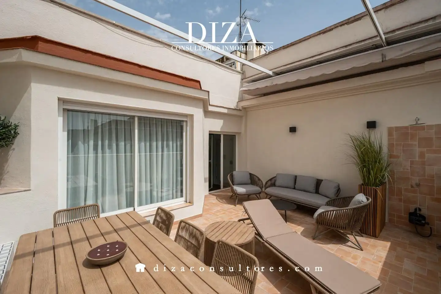 Terraza de Ático de alquiler en Barrio de Salamanca